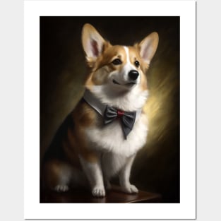 Royal Portrait of a Corgi Posters and Art